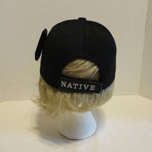 Eagle Feathers NEW Vintage 1997 Big Bear Black White Embroidered Snapback Hat - Picture 3 of 10